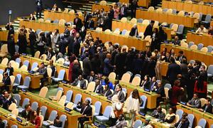 国連演説でネタニヤフ氏「ガザ虐殺は今世紀最大のうそ」…各国外交団続々退席、ニューヨーク市長「恥を知れ」